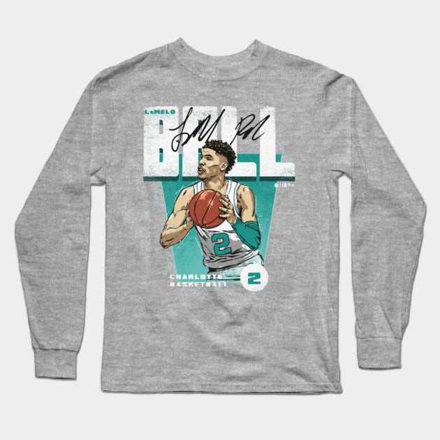 LaMelo Ball Charlotte Premiere Long Sleeve T-Shirt by MASTER_SHAOLIN